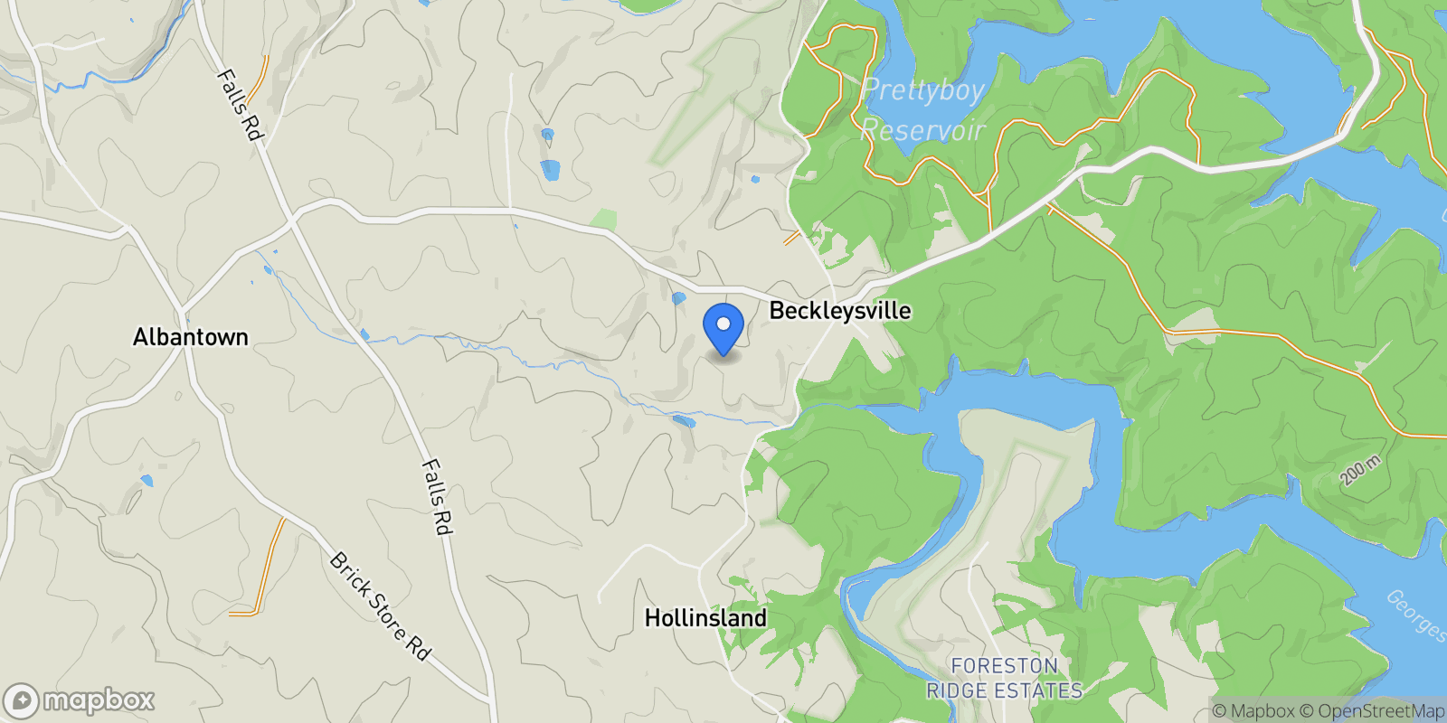 Map showing 18626 Gunpowder Road, Hampstead, MD 21074, Hampstead, Maryland, United States.