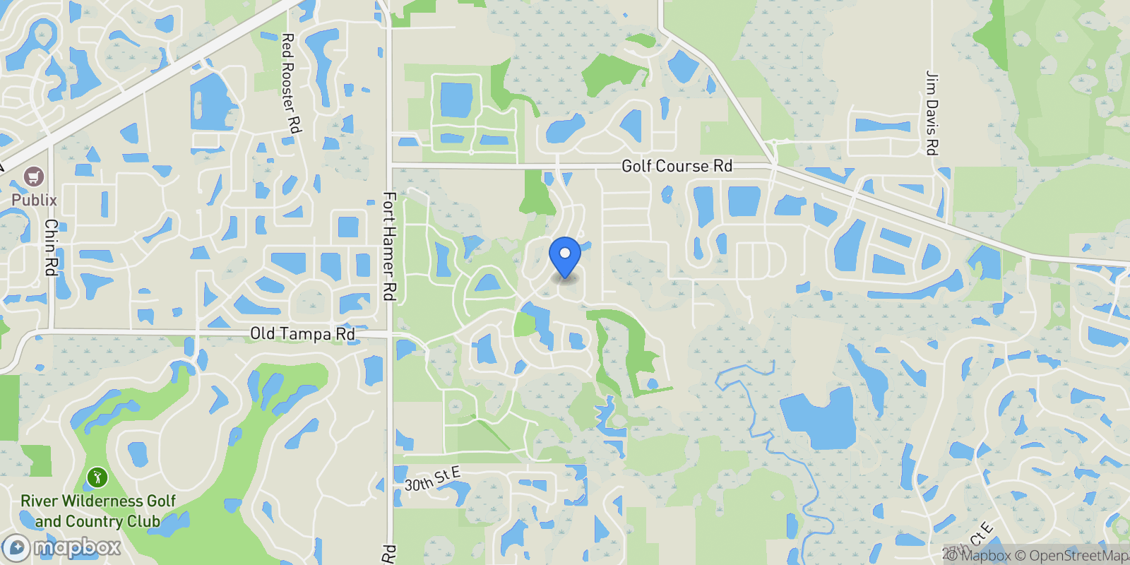Map showing 12734 Rainwashed Loop, Parrish, Florida, United States.