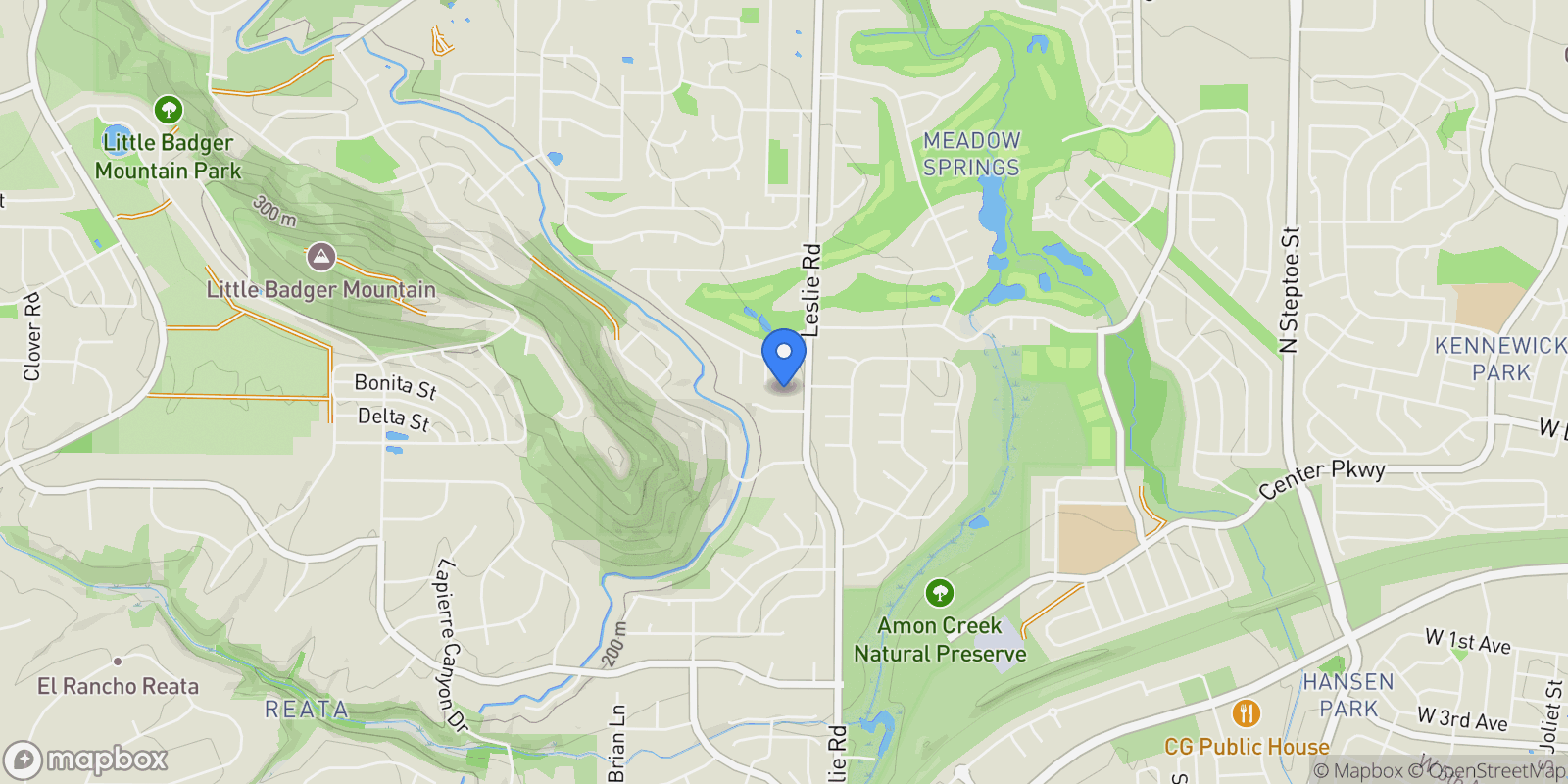 Map showing 2519 Oak Hill Ct, Richland, WA 99352, Richland, Washington, United States.