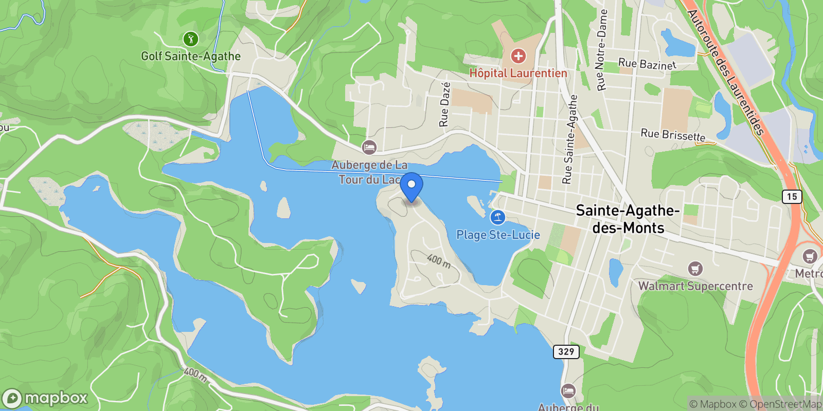 Map showing Imp. d'Auvergne, Sainte-Agathe-des-Monts, Quebec, Canada.