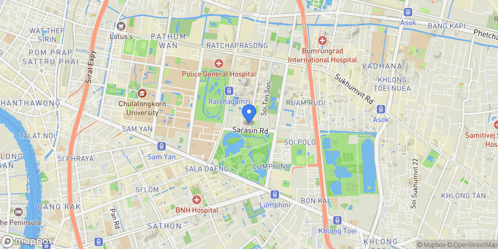 Map showing 104 3 Soi Langsuan, Khwaeng Lumphini, Pathum Wan, Krung Thep Maha Nakhon 10330, Thailand, Bangkok, Krung Thep Maha Nakhon, Thailand.