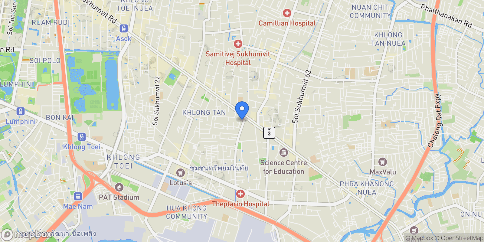 Map showing 772 Sukhumvit Rd, Khwaeng Khlong Tan, Khet Khlong Toei, Krung Thep Maha Nakhon 10110, Thailand, Bangkok, Krung Thep Maha Nakhon, Thailand.