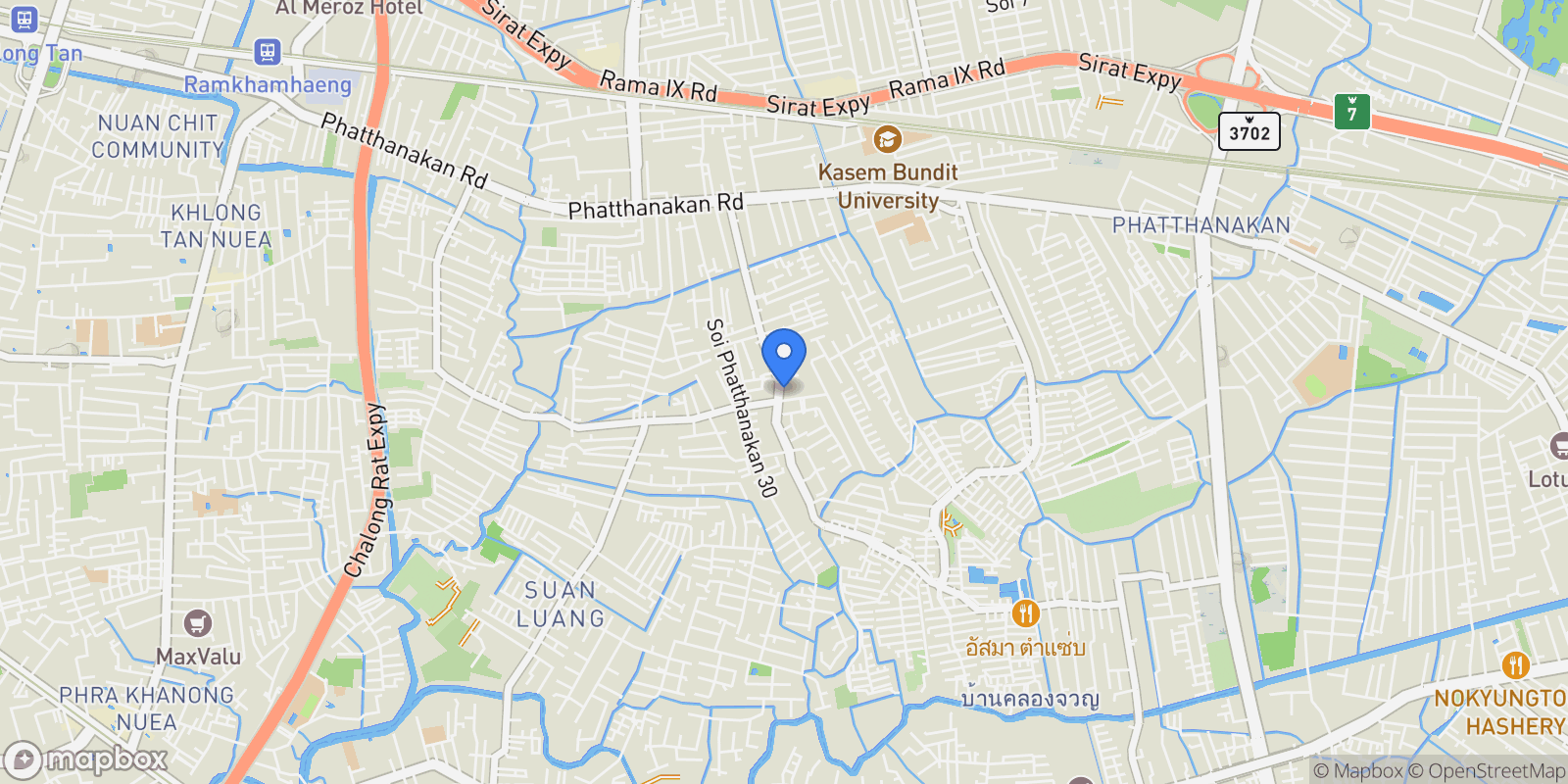 Map showing 599/9 Phatthanakan 32, Khwaeng Suan Luang, Khet Suan Luang, Krung Thep Maha Nakhon 10250, Thailand, Suan Luang, Bangkok, Thailand.