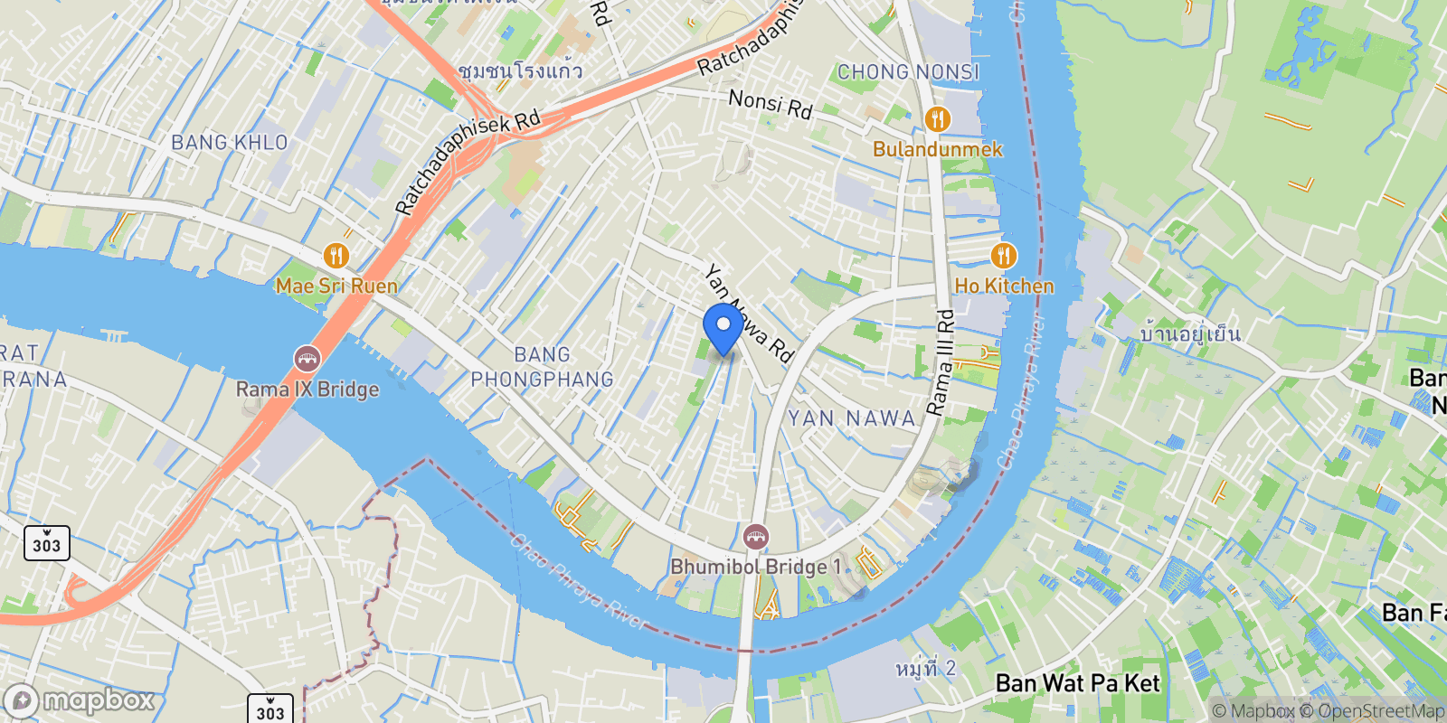Map showing 545 ซอย โชคชัยจงจำเริญ Khwaeng Bang Phong Phang, Khet Yan Nawa, Krung Thep Maha Nakhon 10120, Thailand, Bang Phong Phang, Krung Thep Maha Nakhon, Thailand.