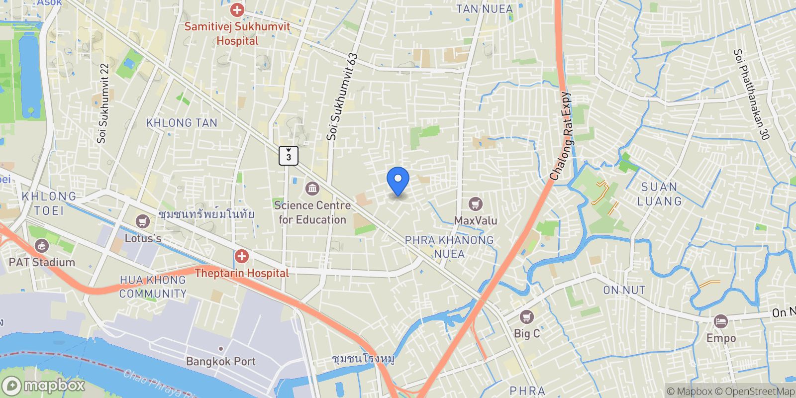 Map showing 59, 1-3 Soi Sukhumvit 67, Khwaeng Phra Khanong Nuea, Watthana, Krung Thep Maha Nakhon 10110, Thailand, Phra Khanong Nuea, Bangkok, Thailand.