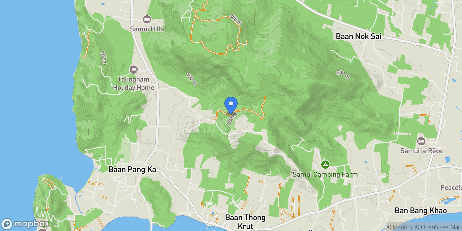 Map showing Taling Ngam, Ko Samui District, Surat Thani, Thailand, Koh Samui, Surat Thani, Thailand.