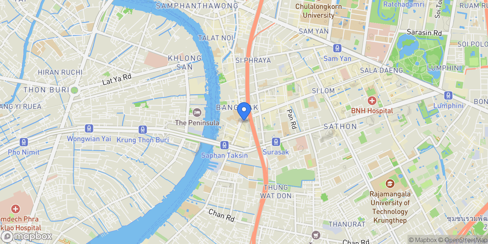 Map showing 1055 อาคารสเตททาวเวอร์, 1055 Si Lom Rd, Si Lom, Khet Bang Rak, Krung Thep Maha Nakhon 10500, Thailand, Bangkok, Krung Thep Maha Nakhon, Thailand.