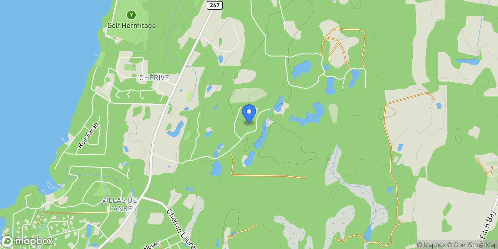 Map showing 2100 Ch. de Georgeville 103, Magog, Quebec, Canada.