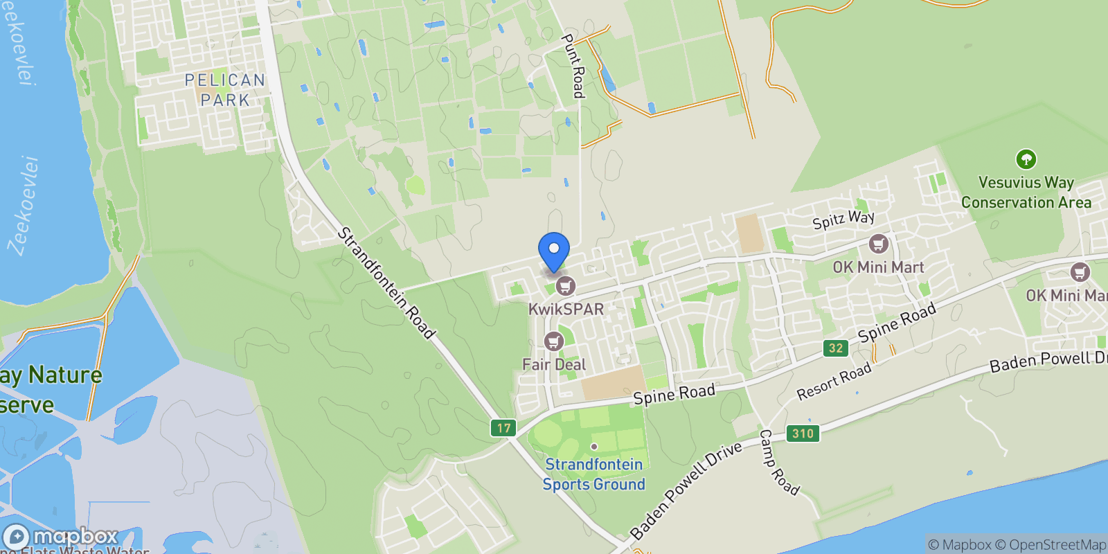 Map showing Wavecrest, Cape Town, 7798, South Africa, Cape Town, Western Cape, South Africa.