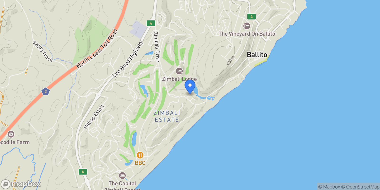 Map showing 32 Lakewood Dr, Zimbali Estate, Dolphin Coast, 4418, South Africa, Dolphin Coast, KwaZulu-Natal, South Africa.