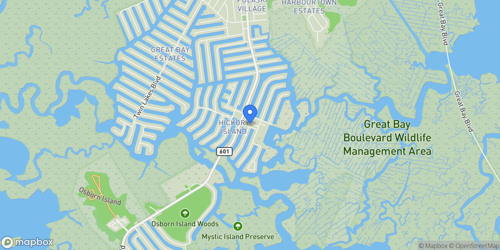 Map showing 27 Jeffrey Drive, Little Egg Harbor, NJ 08087, Little Egg Harbor Township, New Jersey, United States.
