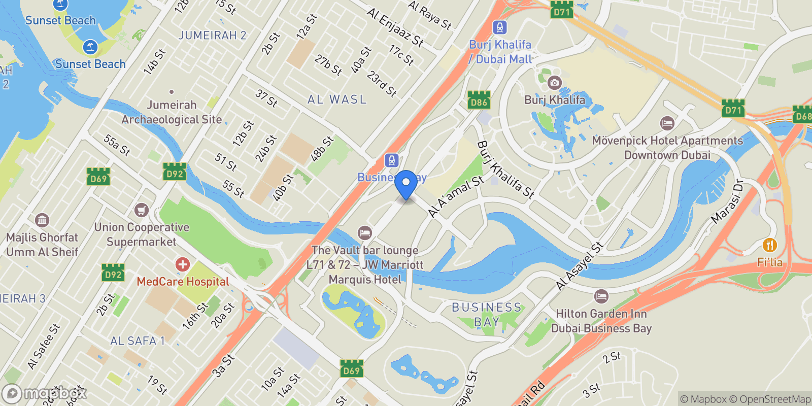 Map showing The Estate II Townhouses, Al Furjan, Dubai, Dubai, United Arab Emirates.