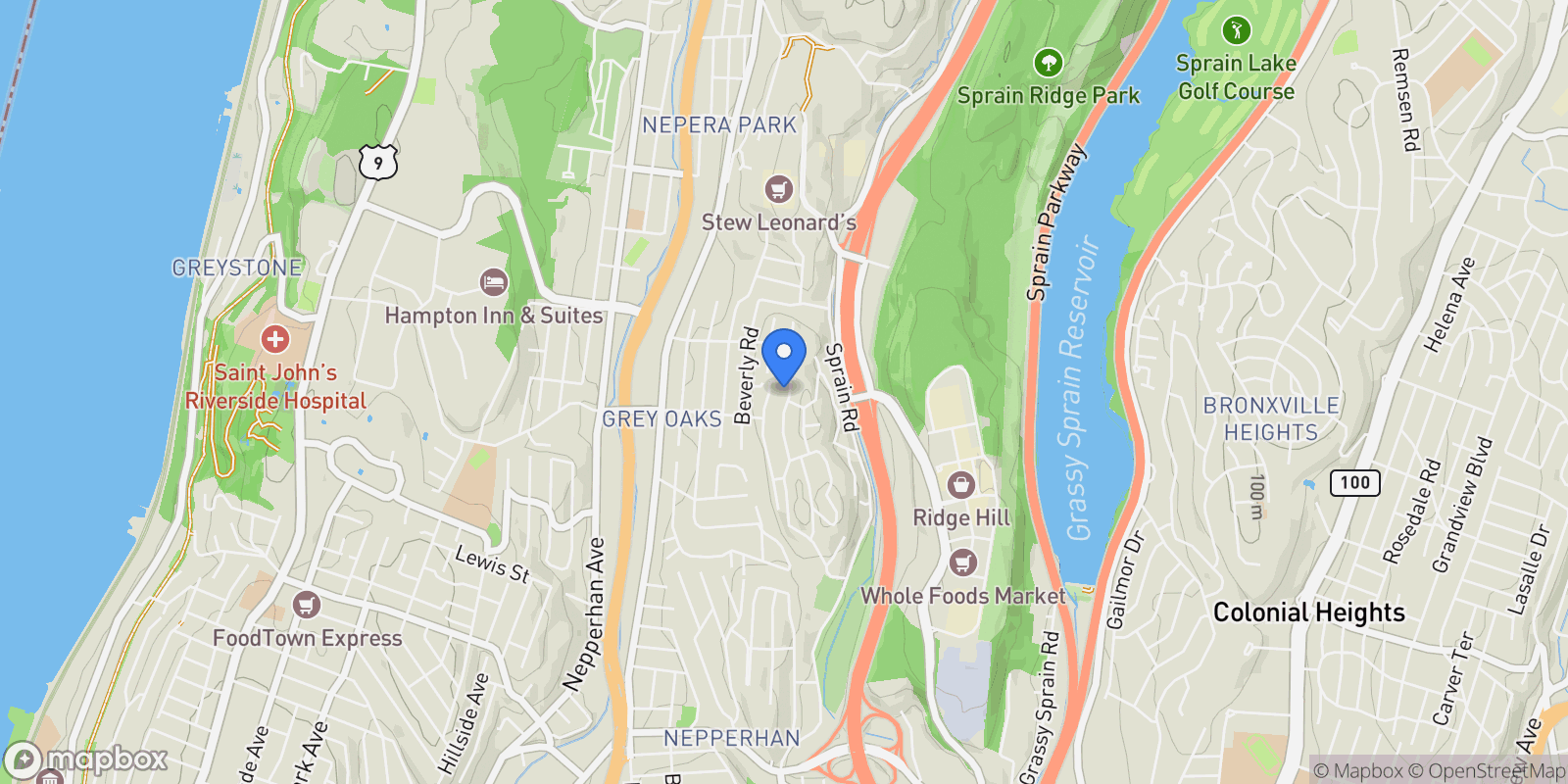 Map showing 63 Berkshire Road, Yonkers, NY 10710, Yonkers, New York, United States.