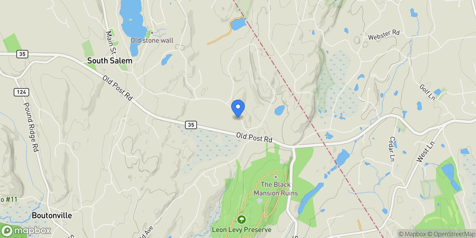 Map showing 230 Spring Street, South Salem, NY 10590, South Salem, New York, United States.