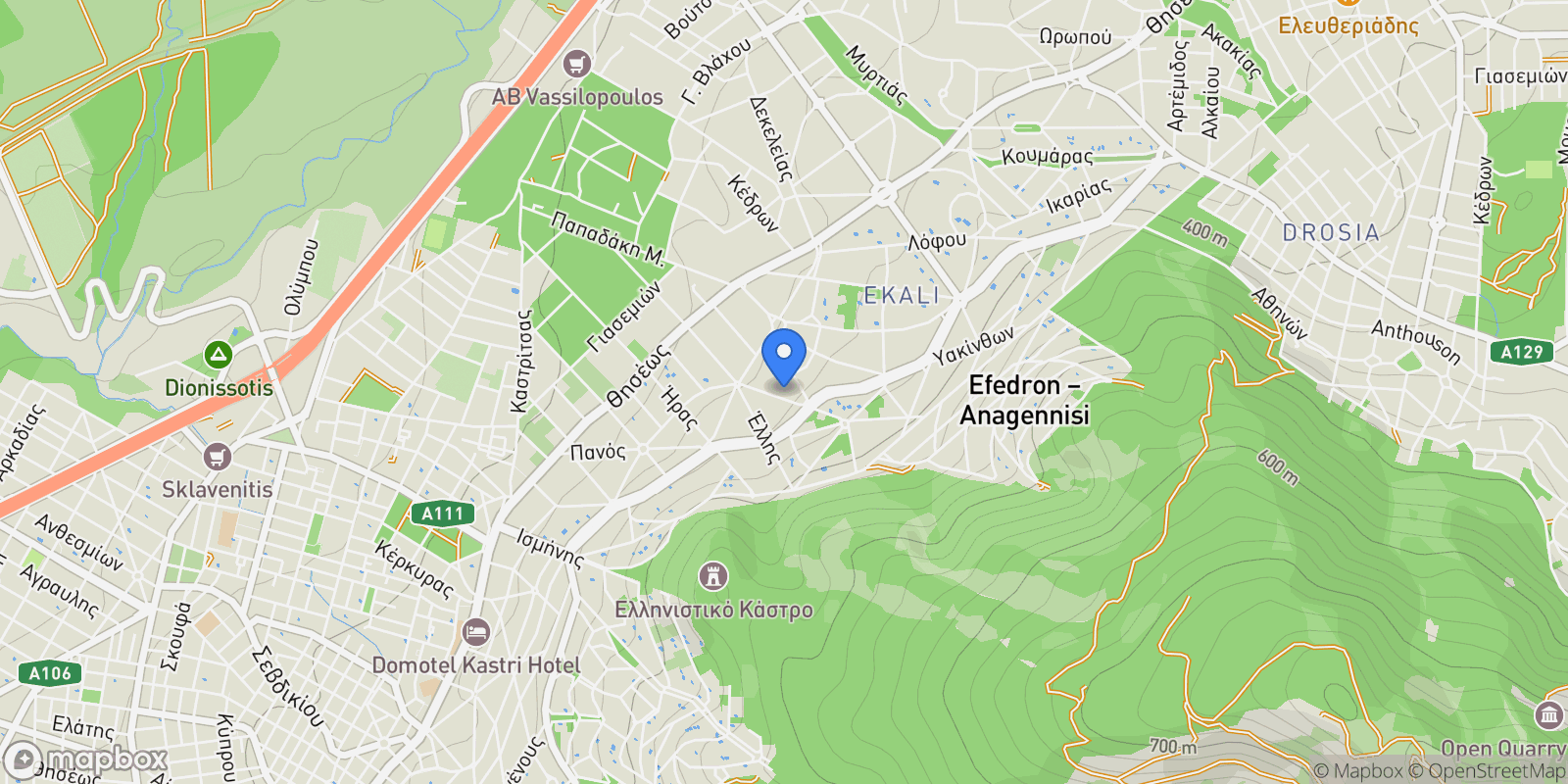 Map showing ATTICA, Ekali, Attica, Greece.