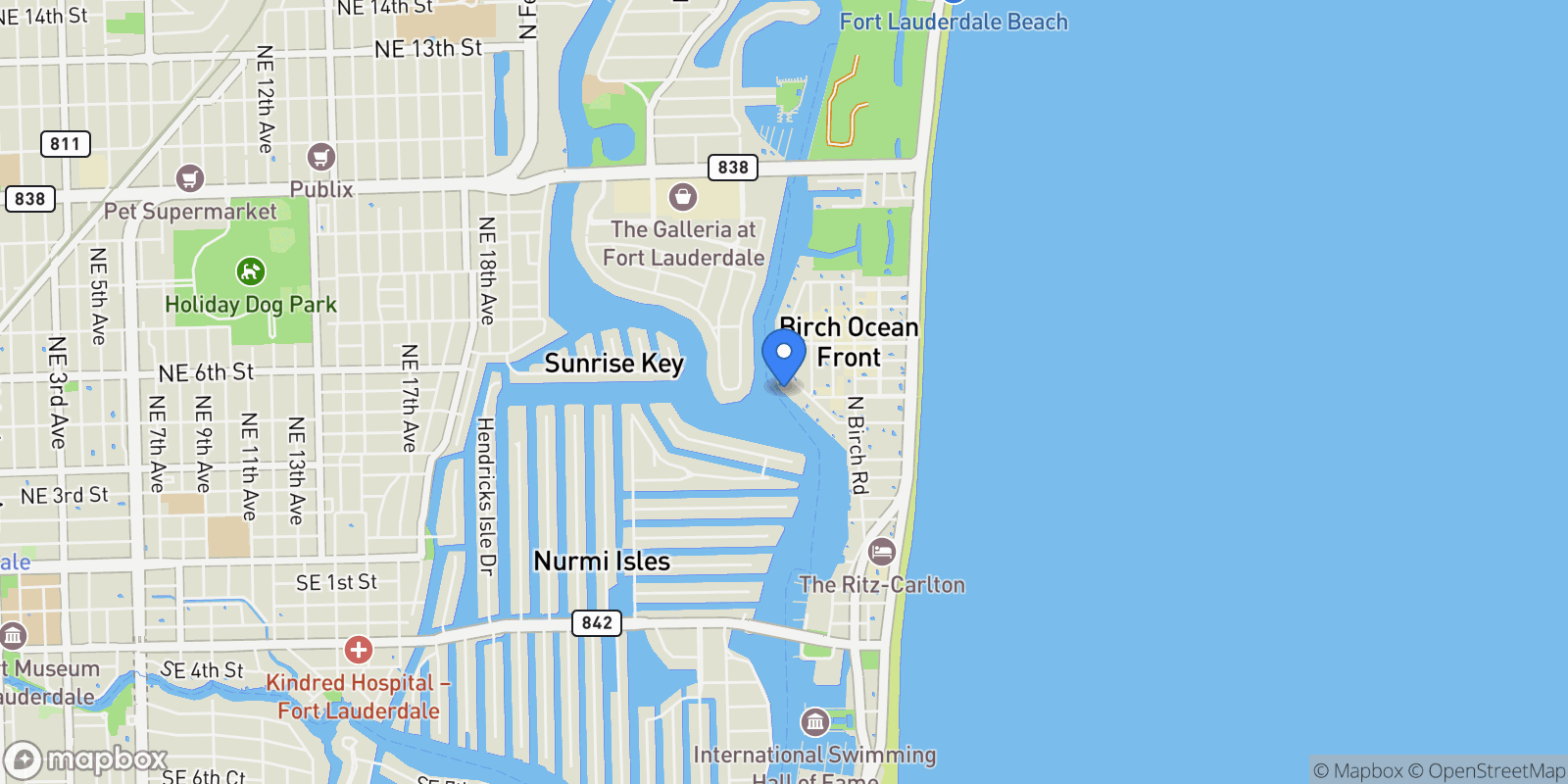 Map showing 511 Bayshore Dr Unit# 410, Fort Lauderdale, FL 33304, Fort Lauderdale, Florida, United States.