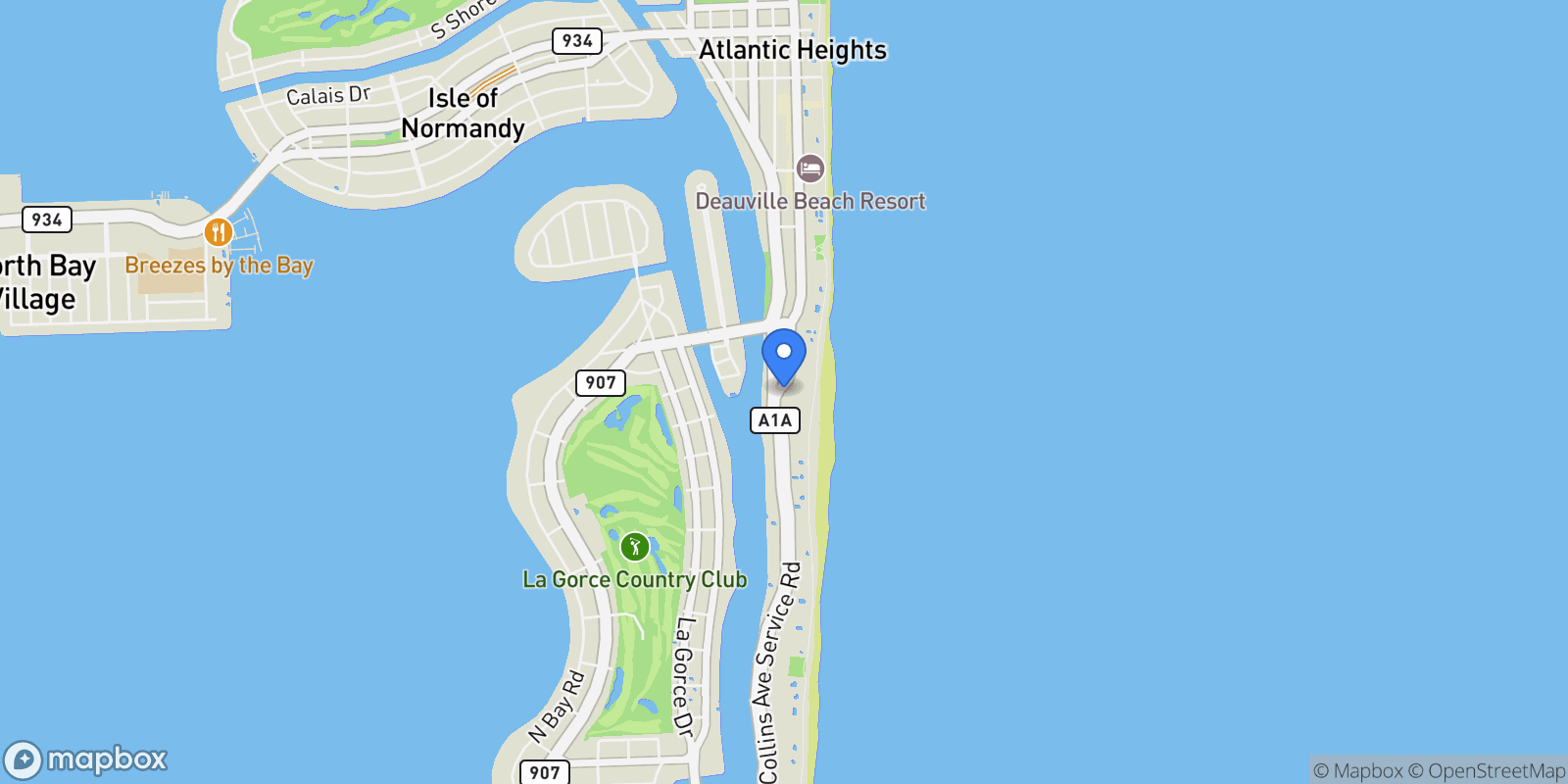 Map showing 5959 Collins Ave, Miami Beach, Florida, United States.