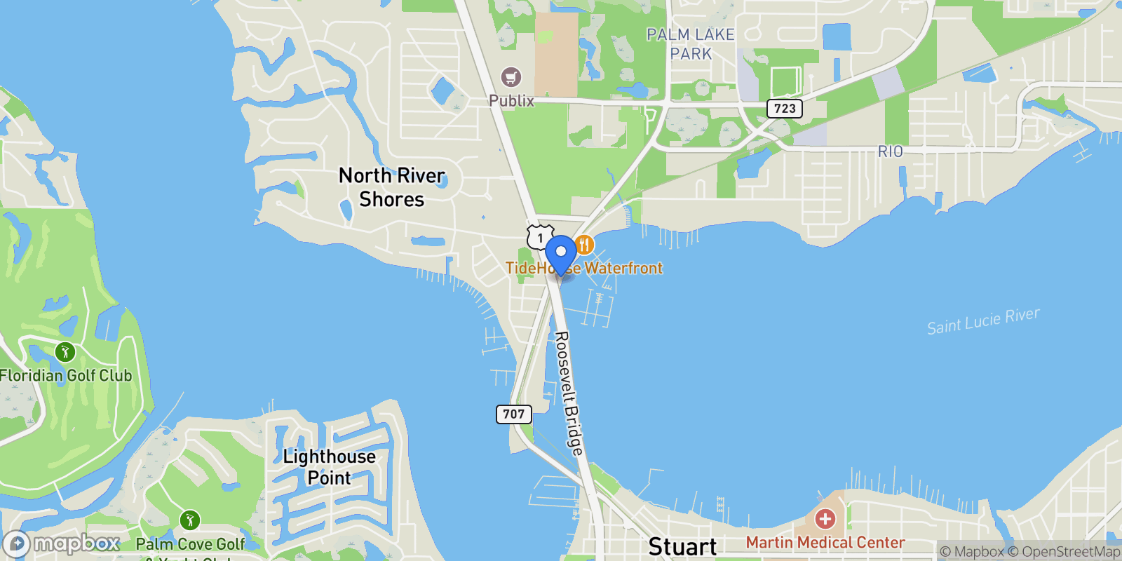 Map showing 675 NW Flagler Ave #303, Stuart, FL 34994, Stuart, Florida, United States.