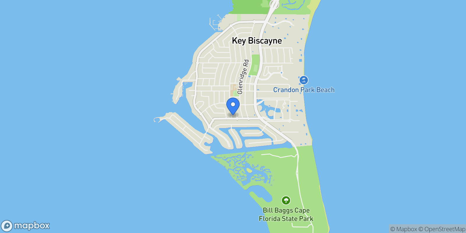 Map showing 797 Ridgewood Rd, Key Biscayne, FL 33149, Key Biscayne, Florida, United States.
