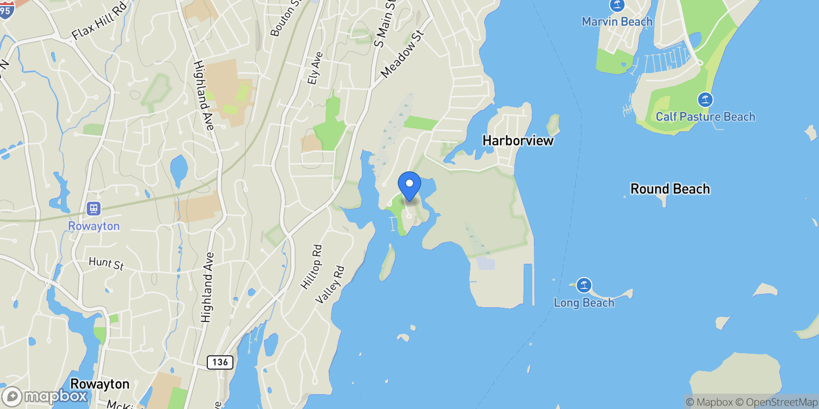 Map showing 5 Outer Road, Norwalk, CT 06854, Norwalk, Connecticut, United States.