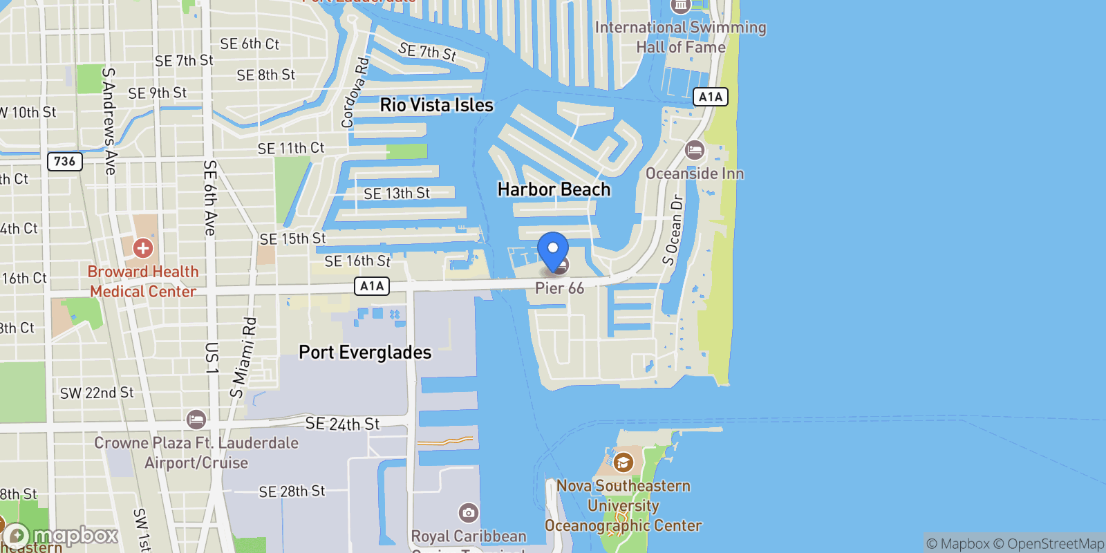 Map showing 2241 SE 17 Unit# 704, Fort Lauderdale, FL 33316, Fort Lauderdale, Florida, United States.