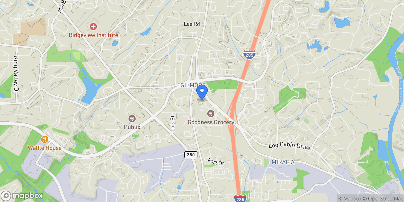 Map showing 2111 Iverson Drive SE, Smyrna, GA 30080, Smyrna, Georgia, United States.