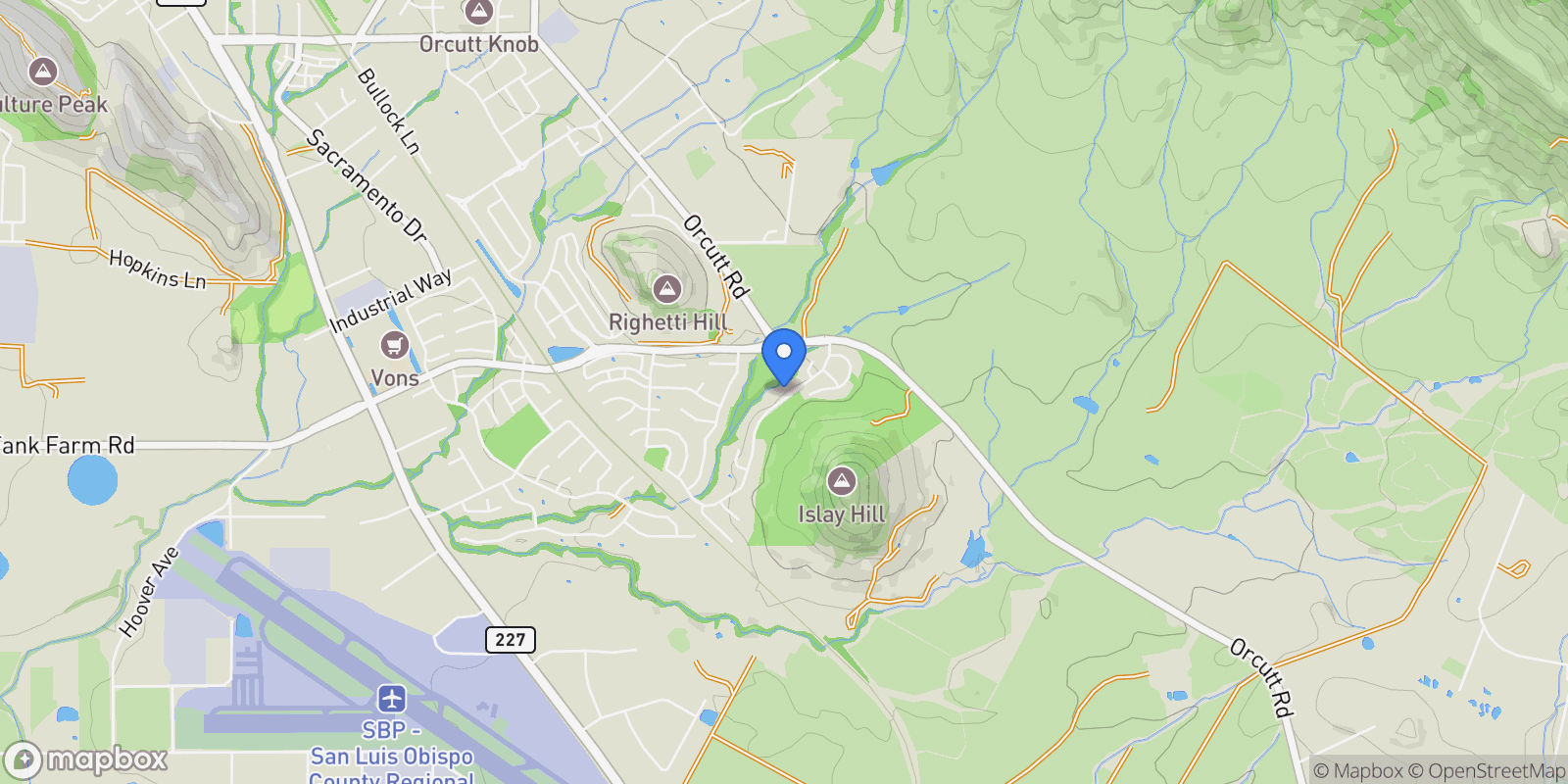 Map showing 4451 Spanish Oaks Drive , San Luis Obispo, CA 93401, San Luis Obispo, California, United States.