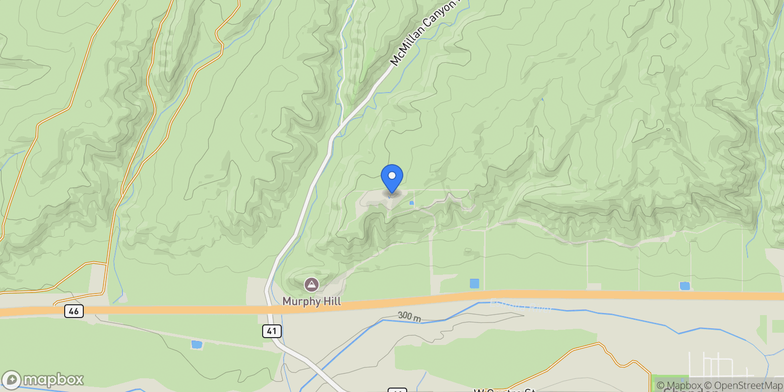 Map showing 1990 E Highway 46 , Shandon, CA 93461, Shandon, California, United States.