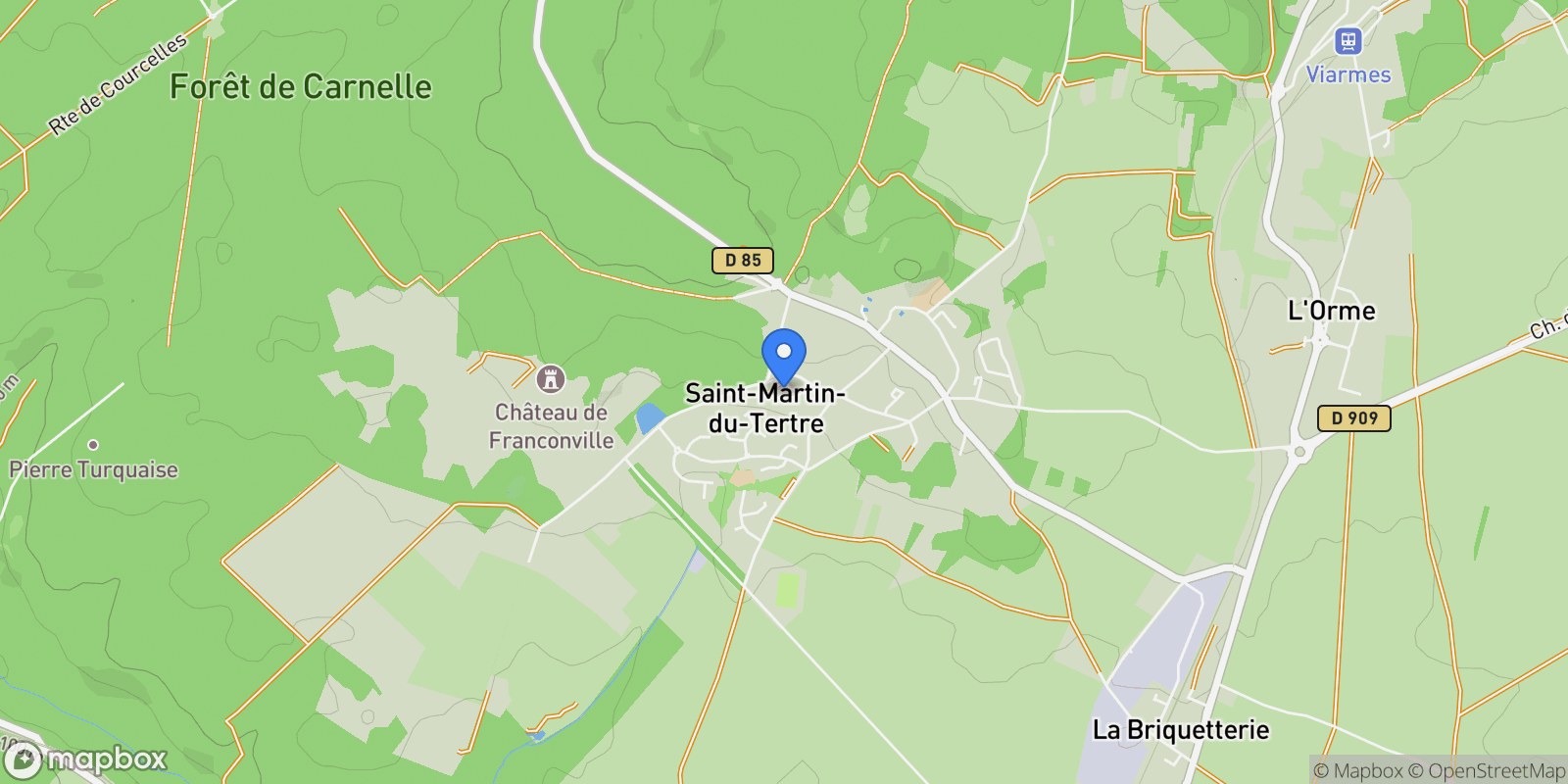 Map showing Saint-Martin, Saint Martin (French part).