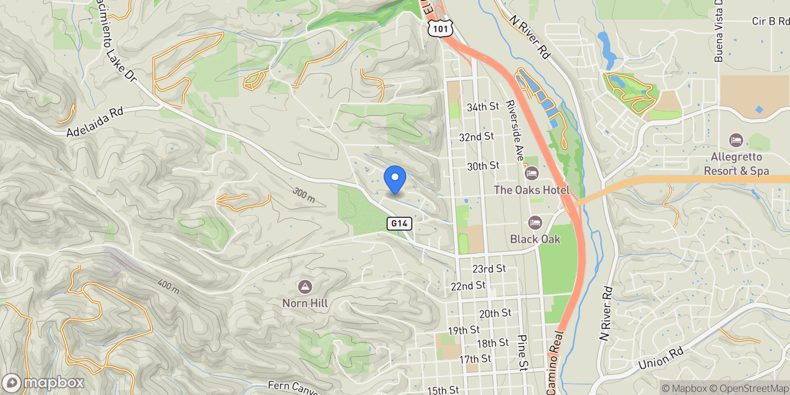 Map showing 155 Fairview Lane , Paso Robles, CA 93446, Paso Robles, California, United States.