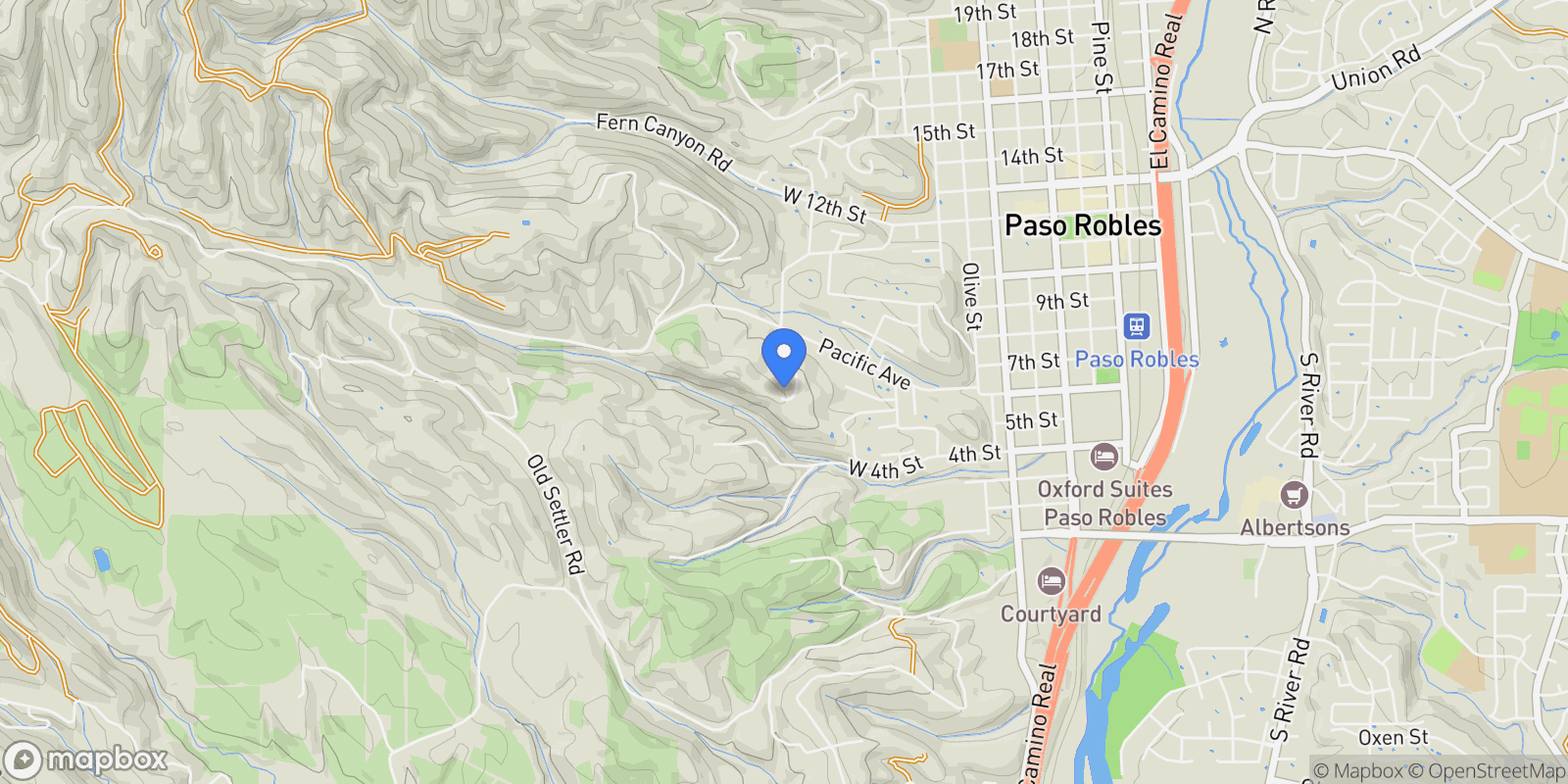 Map showing 490 Pacific Avenue , Paso Robles, CA 93446, Paso Robles, California, United States.