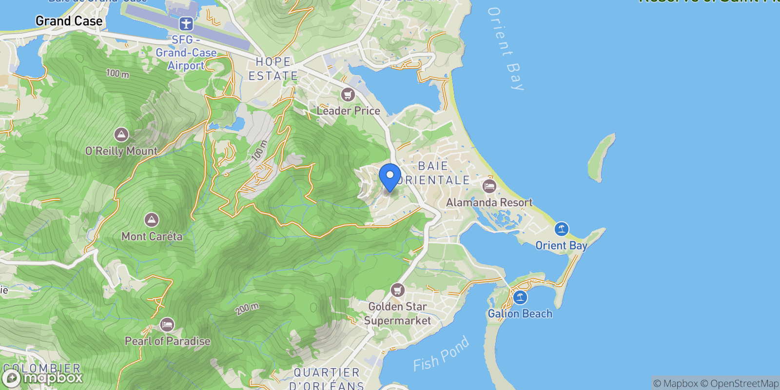 Map showing Marigot, Collectivity of Saint Martin, Saint Martin.