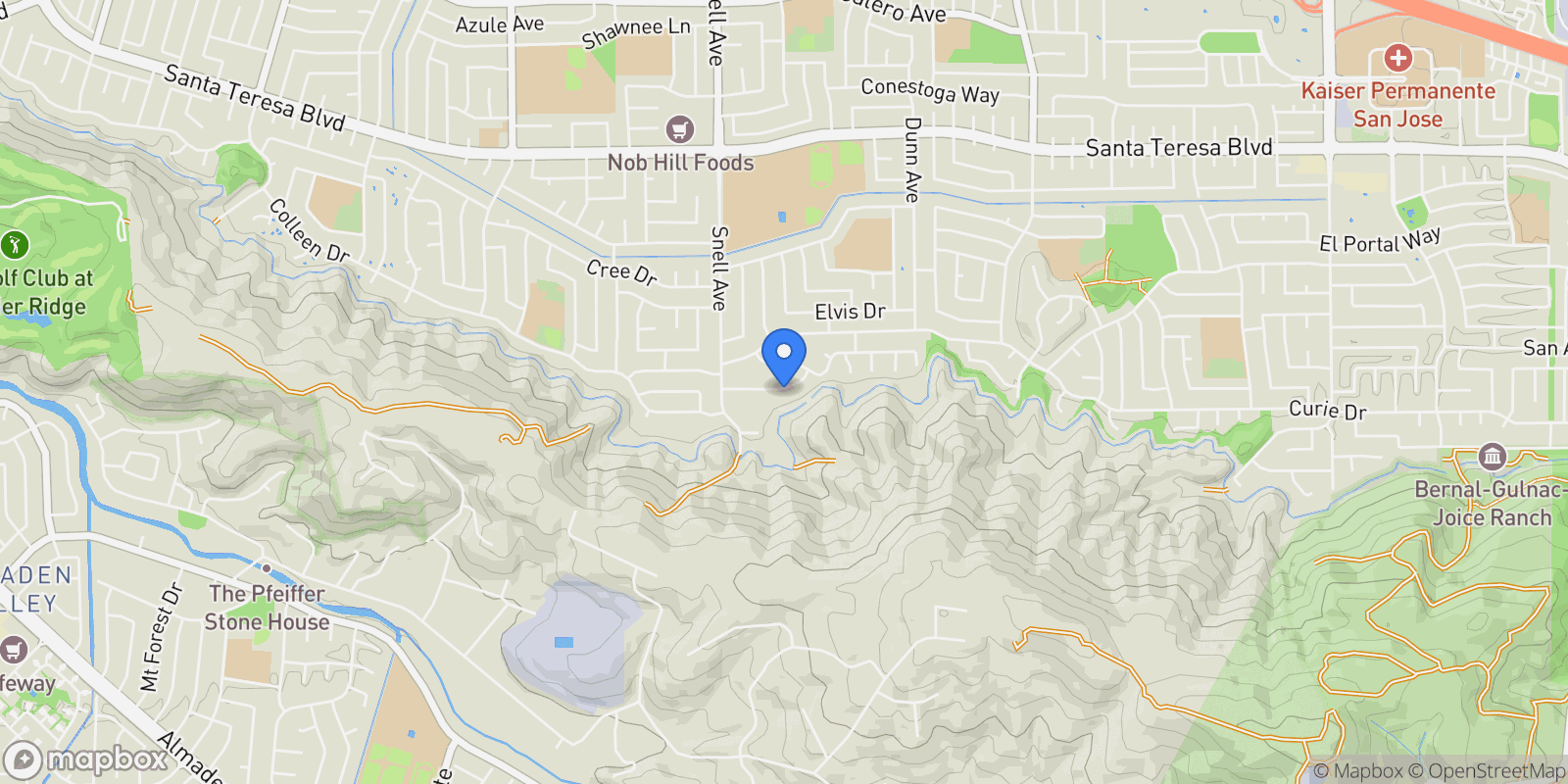 Map showing 620 Mindy Way, San Jose - Blossom Valley, CA 95123, San Jose, California, United States.