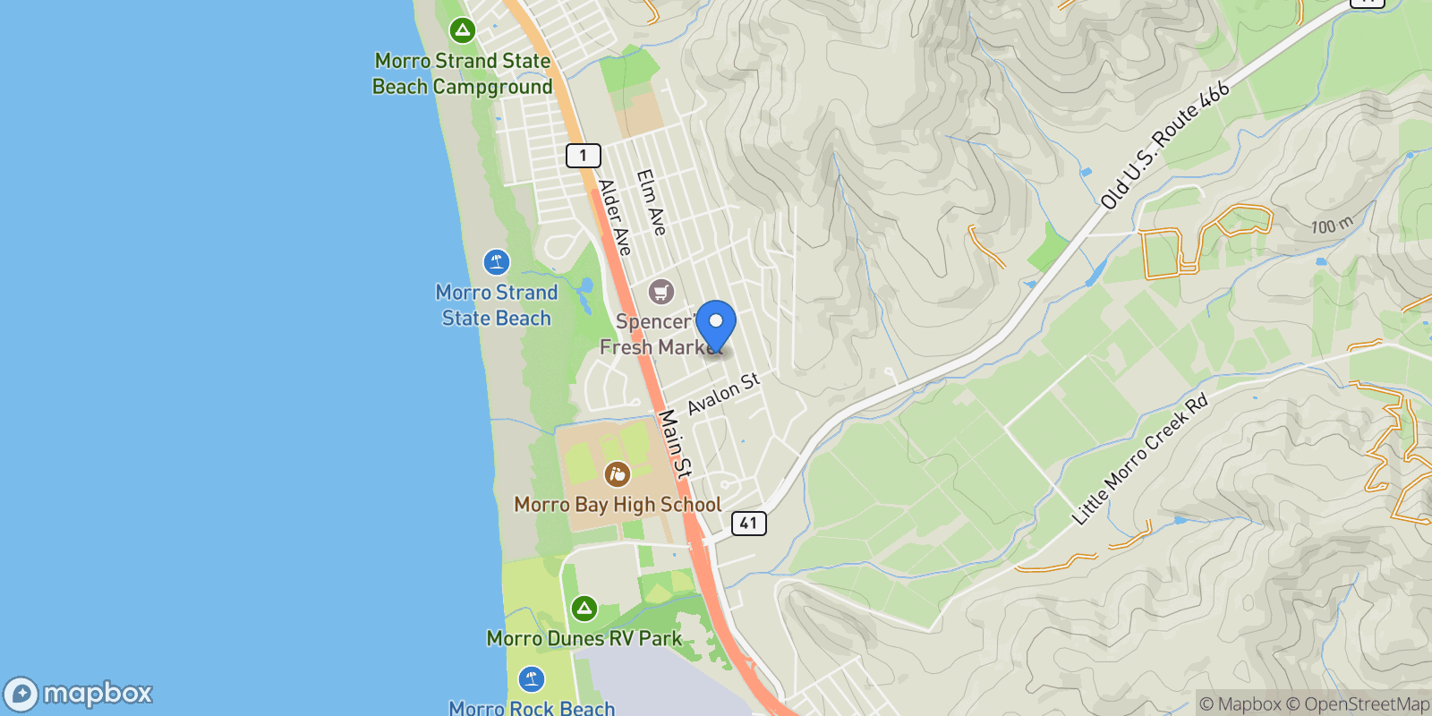 Map showing 2559 Greenwood Avenue , Morro Bay, CA 93442, Morro Bay, California, United States.