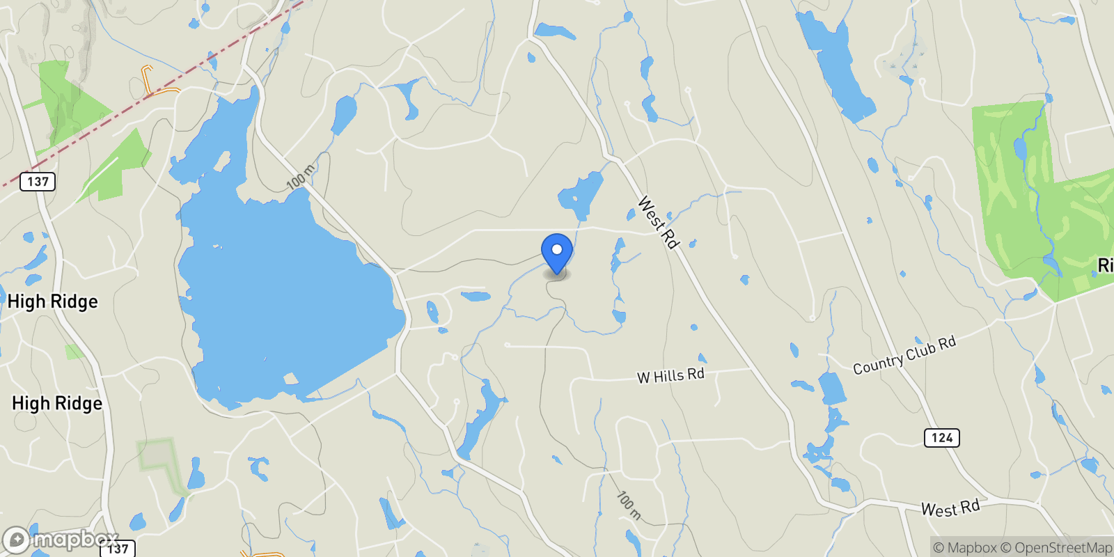 Map showing 104 Dans Highway, New Canaan, CT 06840, New Canaan, Connecticut, United States.