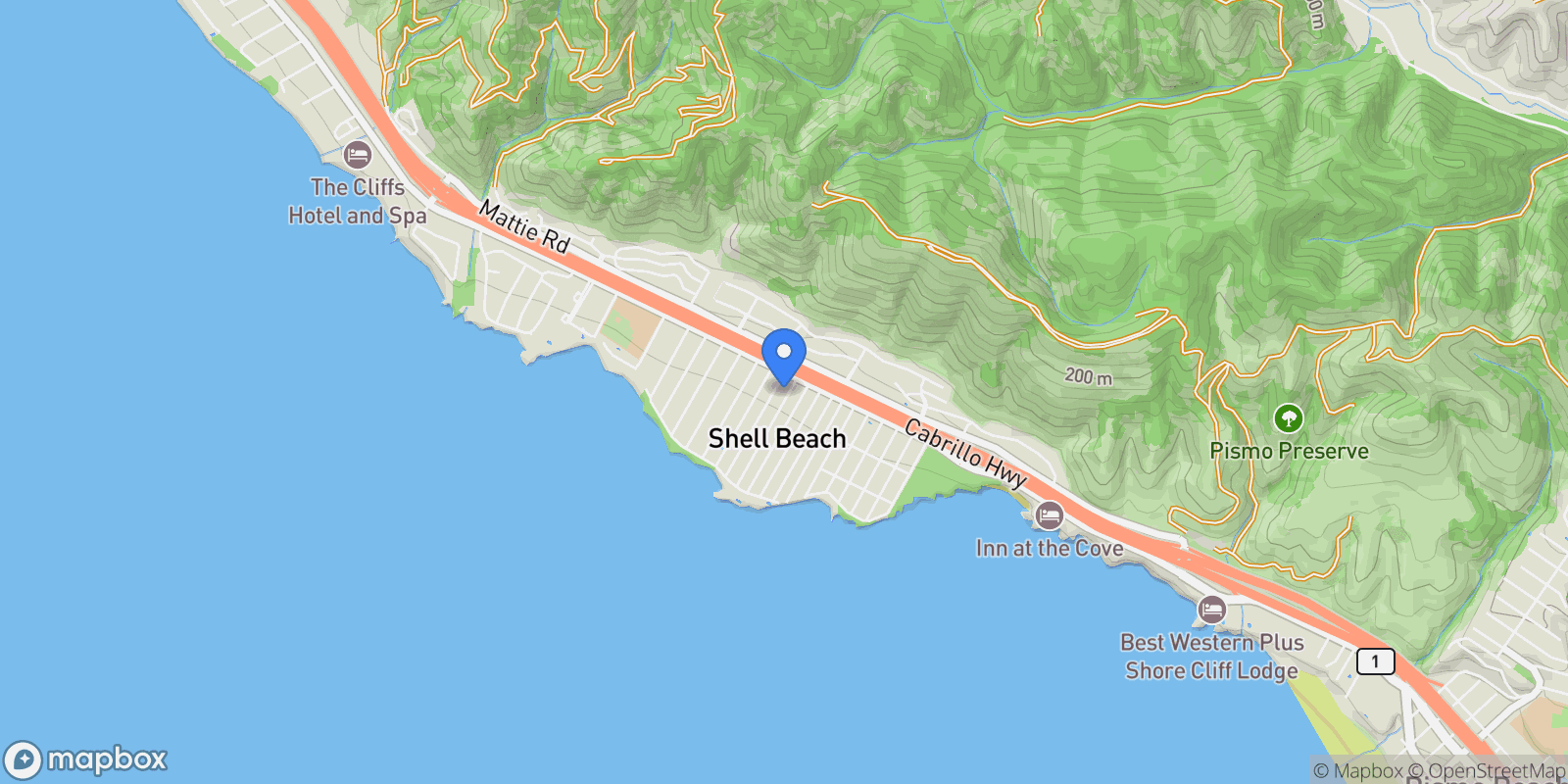 Map showing 120 Esparto Avenue , Pismo Beach, CA 93449, Pismo Beach, California, United States.