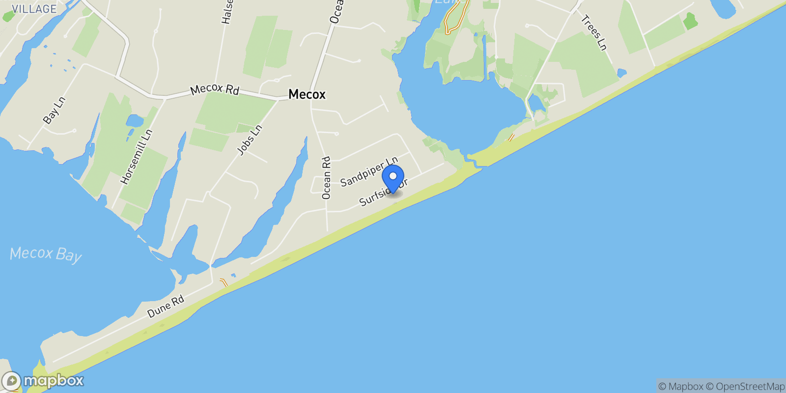 Map showing 165 Surfside Drive, Bridgehampton, NY 11932, Bridgehampton, New York, United States.