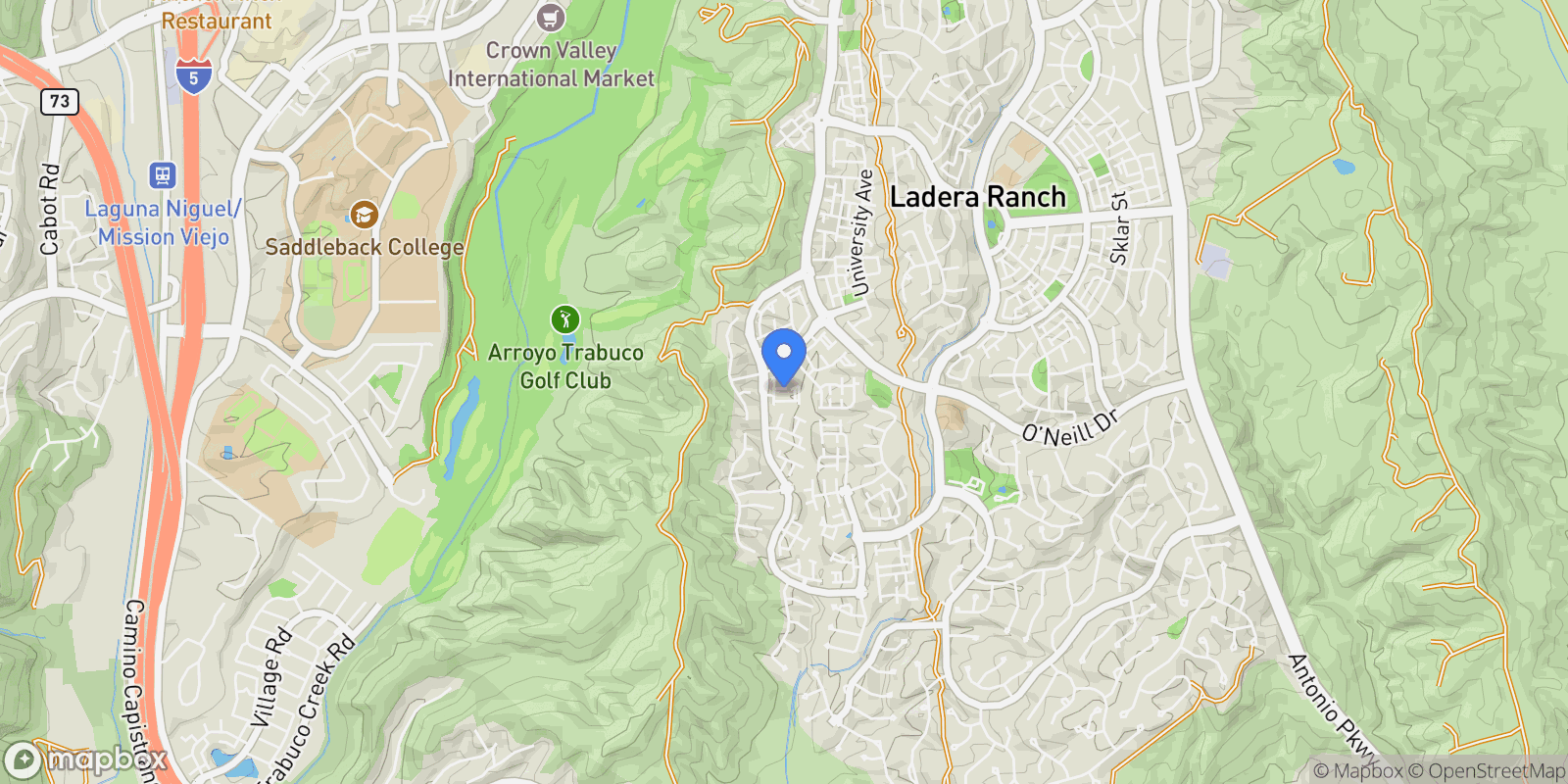 Map showing 10 Leffington, San Juan Capistrano, California, United States.