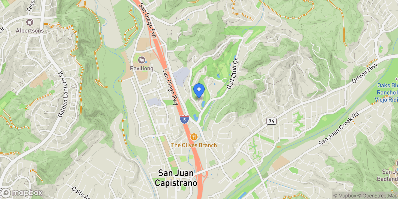 Map showing 30981 Via Mirador, San Juan Capistrano, California, United States.