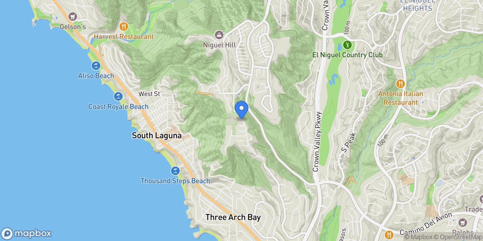 Map showing 31731 Isle Vista, Laguna Niguel, California, United States.