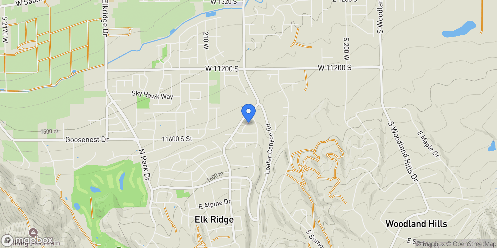 Map showing 844 N EMERY LN 59, Payson, Utah, United States.