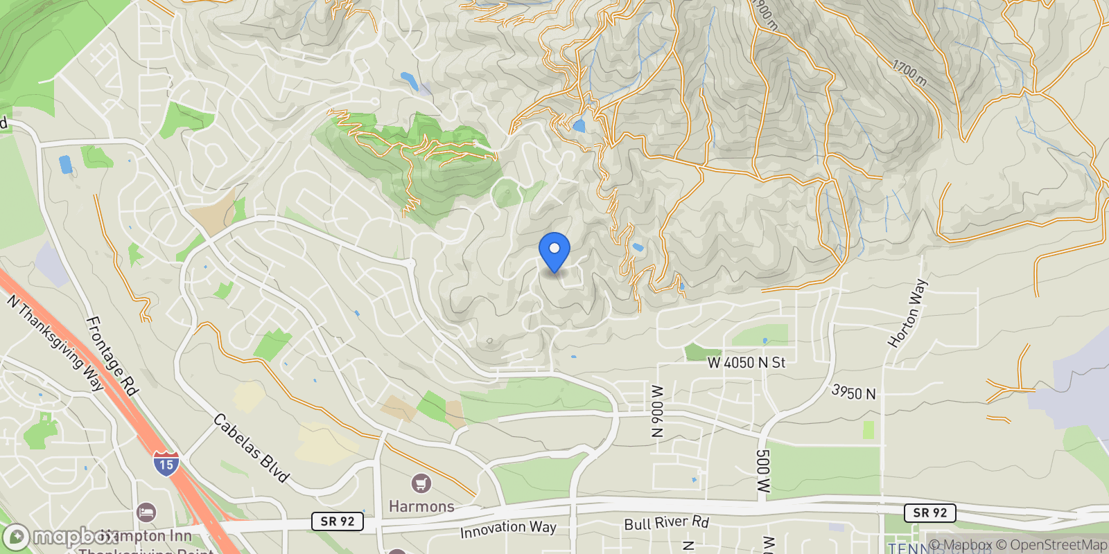 Map showing 4521 N SOLSTICE DR 305, Lehi, Utah, United States.