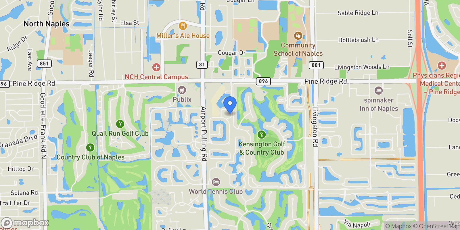 Map showing 5005 Maxwell Circle , 7-101, Naples, FL 34105, Naples, Florida, United States.