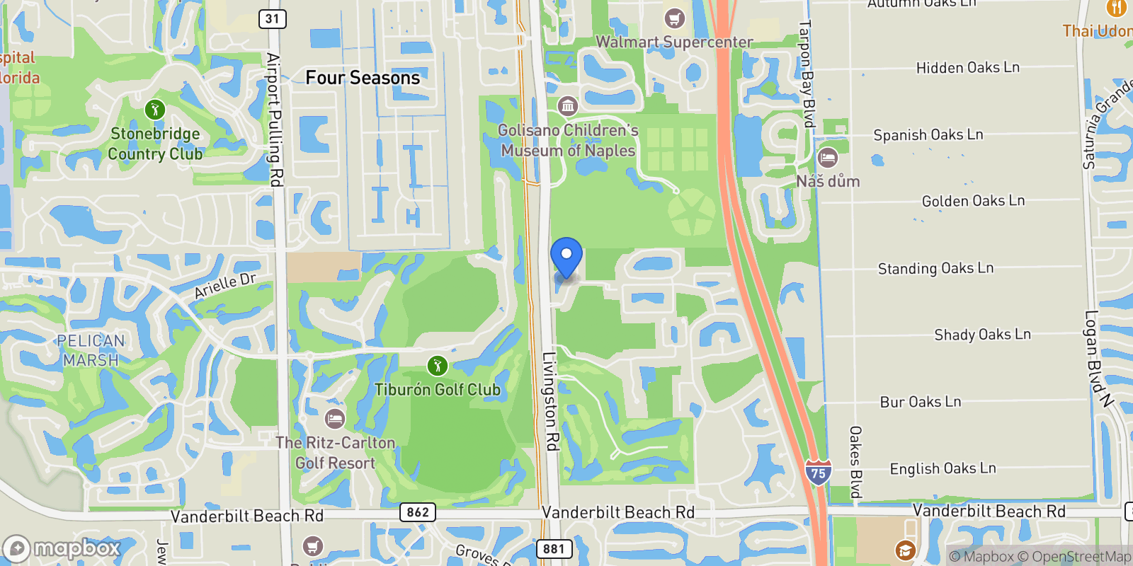 Map showing 14693 Reserve Lane, Naples, FL 34109, Naples, Florida, United States.