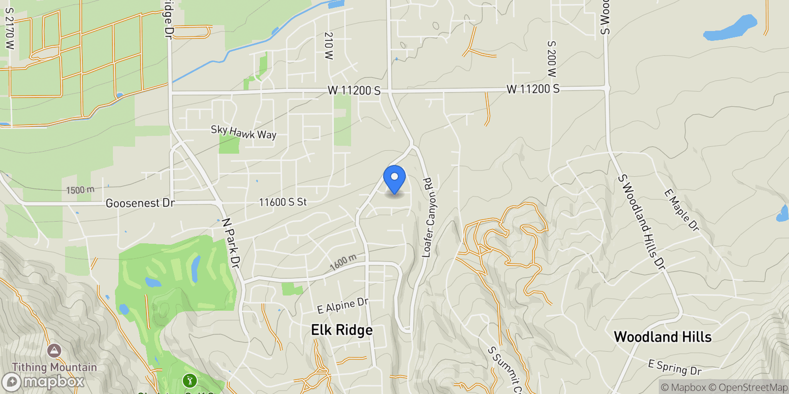 Map showing 656 E BIRCH LN 78, Payson, Utah, United States.