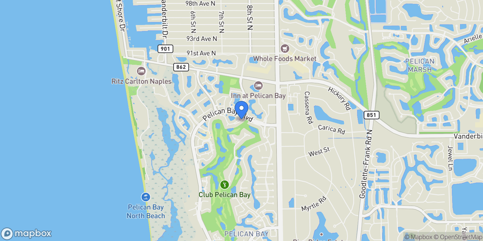 Map showing 8460 Abbington Circle , 1811, Naples, FL 34108, Naples, Florida, United States.