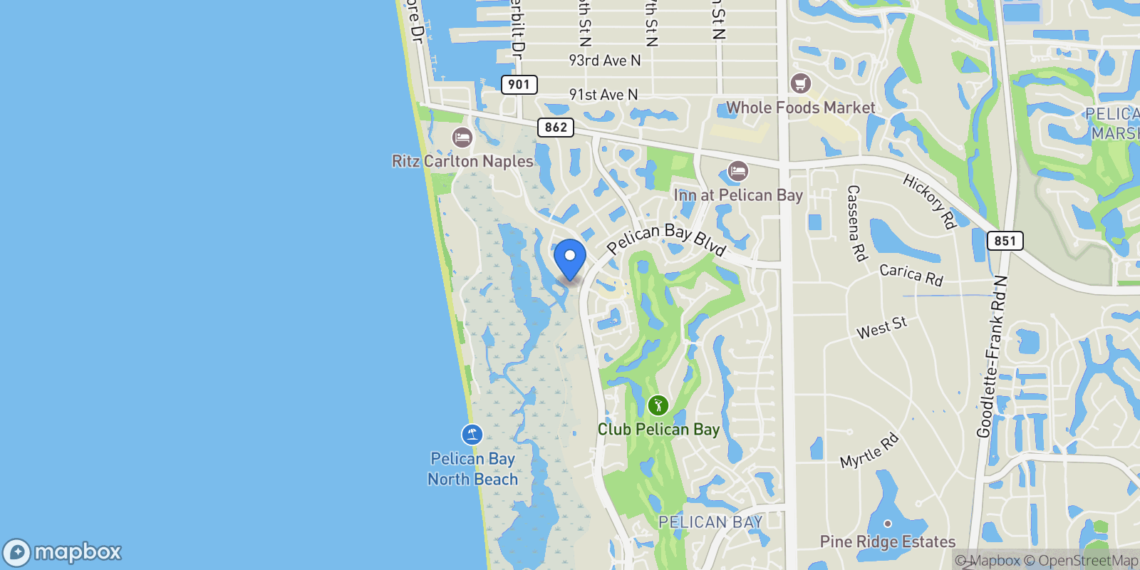 Map showing 7849 Via Vecchia, Naples, FL 34108, Naples, Florida, United States.