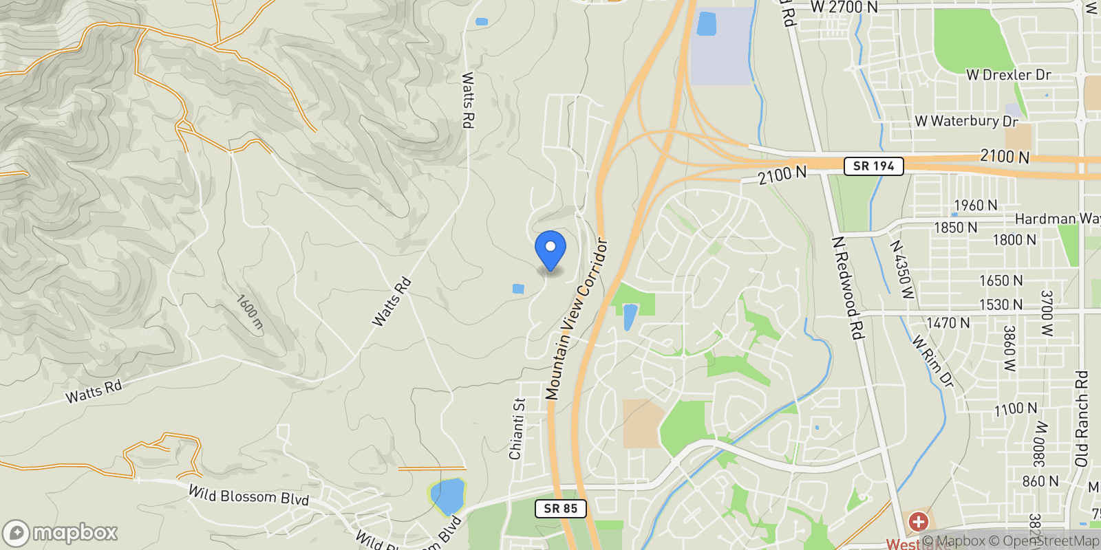 Map showing 2502 N SALVIA DR 2038, Lehi, Utah, United States.