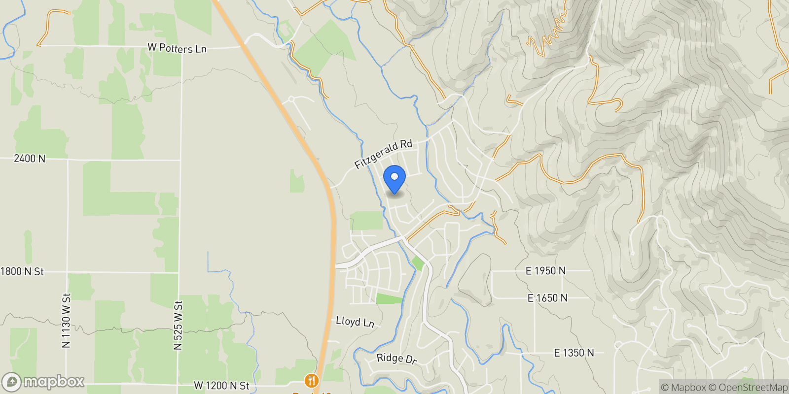 Map showing 2198 N COYOTE BEND WAY 12, Heber City, Utah, United States.