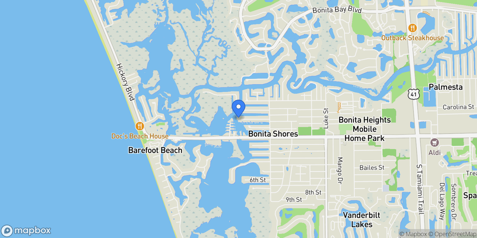 Map showing 4882 Regal Dr, Bonita Springs, FL 34134, Bonita Springs, Florida, United States.